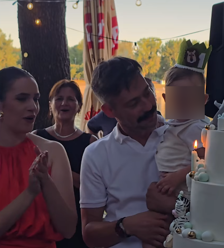 Milan Vasić i supruga Maja na proslavi prvog rođendana sina Despota (1).png