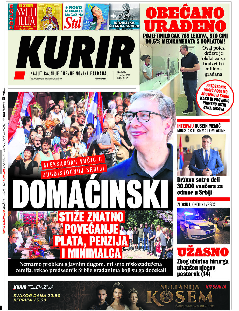 Naslovna 02.08.2026.