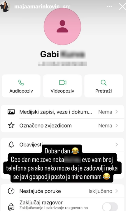 HAOS NA MREŽAMA! Maja Marinković javno prozvala ženu koja je ne prestaje da uznemirava: "Nemam mira!" (FOTO)