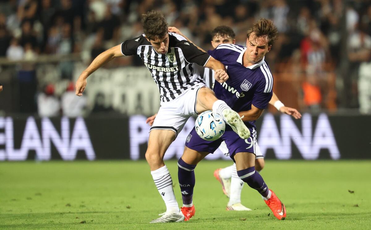 Mihajlo Cvetković na meču PAOK - Anderleht