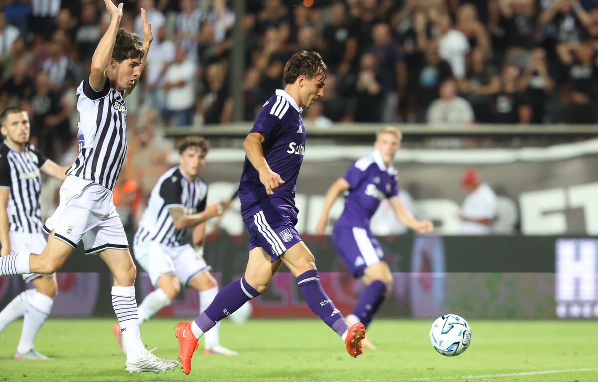 Mihajlo Cvetković na meču PAOK - Anderleht