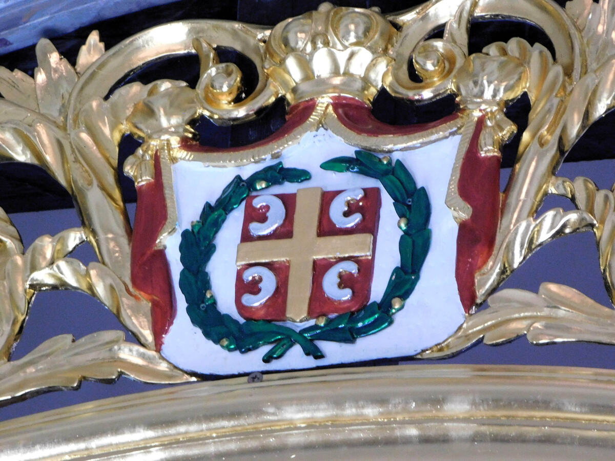 LOZNICA -Grb Obrenovića koji se ponovo pojavio.JPG