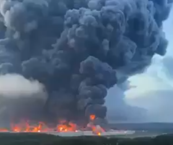 Rusija dron Moskovska oblast uništeno skladište (2).png