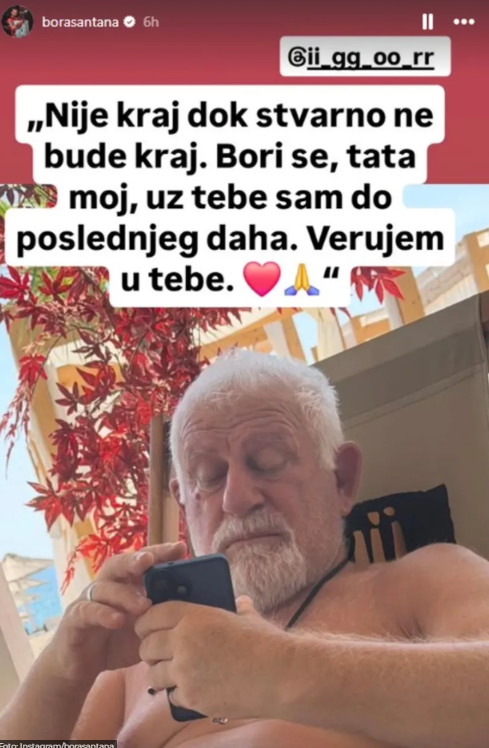 "TATA, NIJE KRAJ DOK..." Otac Bore Santane pao u komu, rijaliti učesnik potpuno slomljen