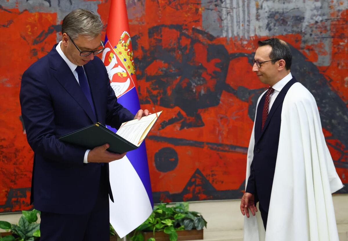 Aleksandar Vučić Monsef Mansri, ambasador Narodne Demokratske Republike Alžir (8).jpeg