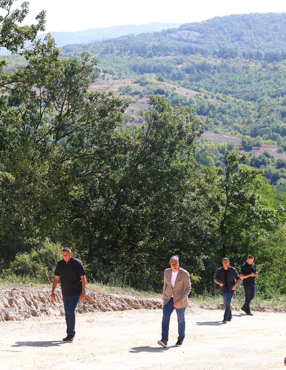Jablanički okrug Aleksandar Vučić Radovi na obilaznici puta Rudare-Ljuša-Kuršumlijska banja (6).jpeg