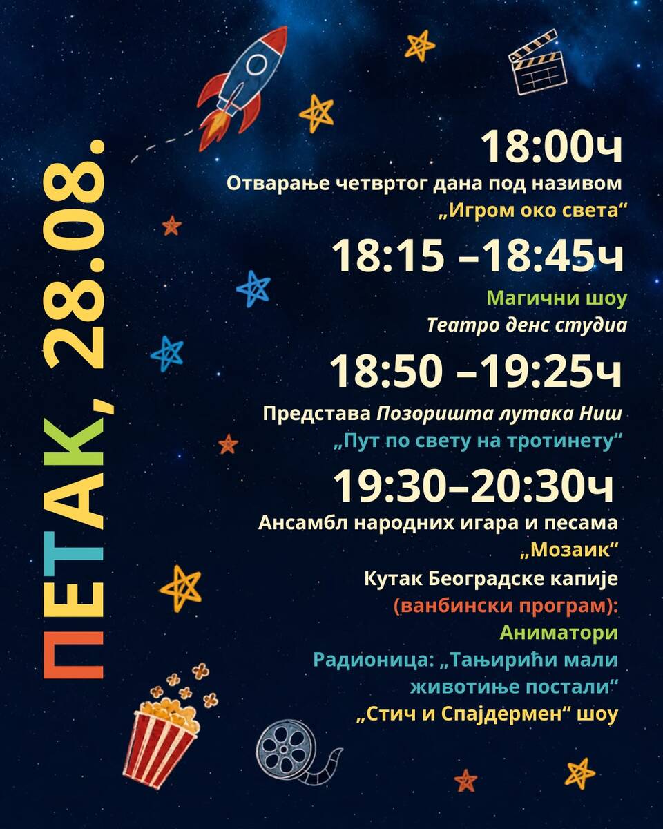 Dečji program, filmski festival u Nišu