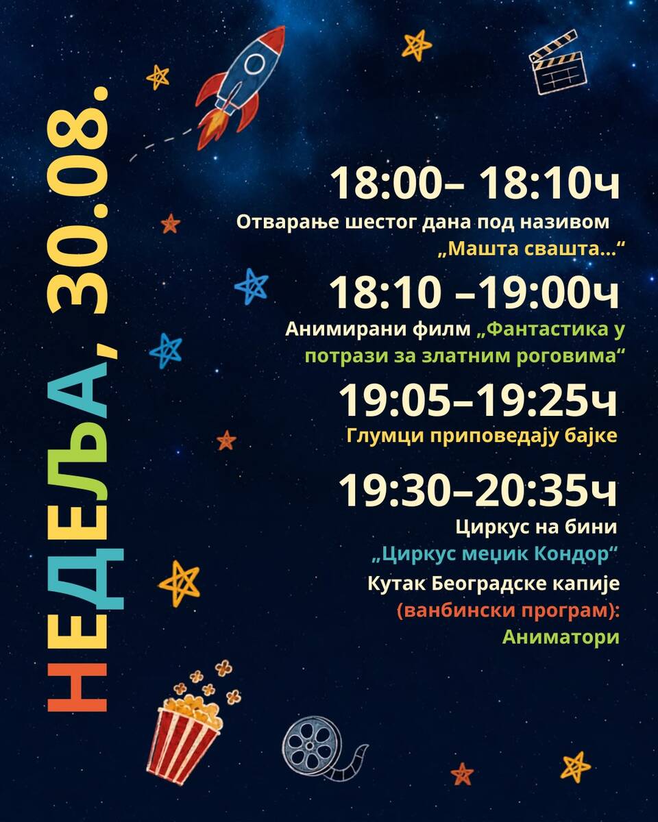 Dečji program, filmski festival u Nišu