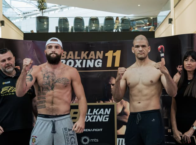 Veljko Ražnatović na merenju pred Balkan Boxing 11