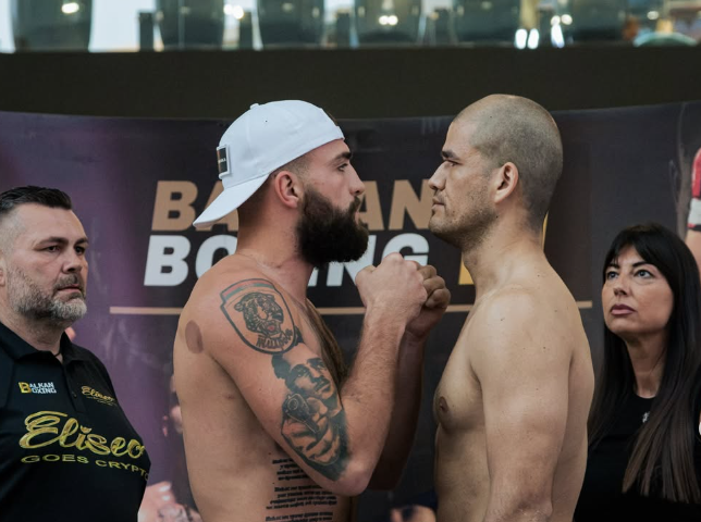 Veljko Ražnatović na merenju pred Balkan Boxing 11