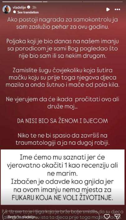 "EVO SLIKE MONSTRUMA" Vladimir Tomović doživeo horor na svojim bazenima, bilo je ugroženo živo biće: Bog te je spasio