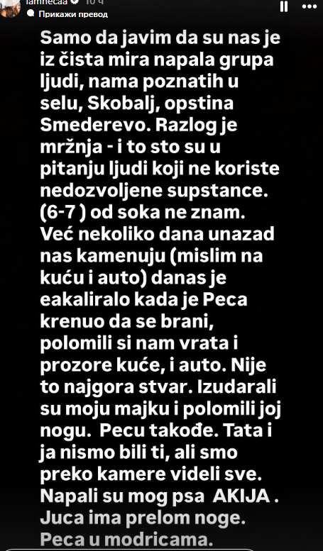 JEZIV NAPAD NA PORODICU BIVŠEG ZADRUGARA: Upali na imanje Pece i Nece Lazić, polomili im vrata i prozore, majci slomili nogu