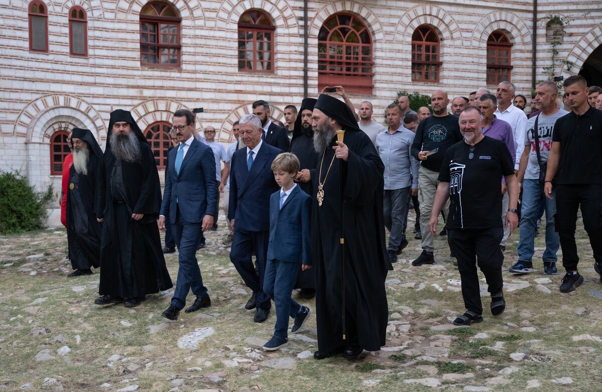 Tri generacije Karađorđevića na Svetoj Gori Foto Milutin Hilandarac