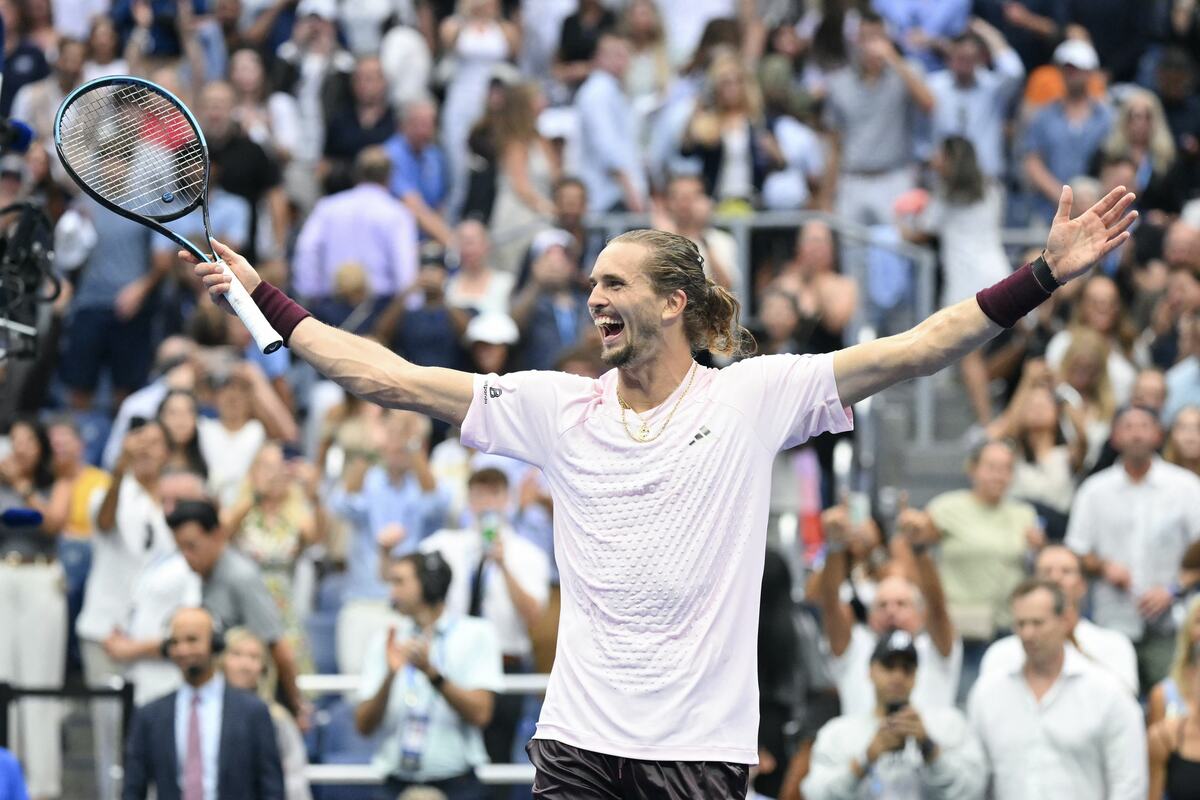 Aleksander Zverev na finalu US Opena