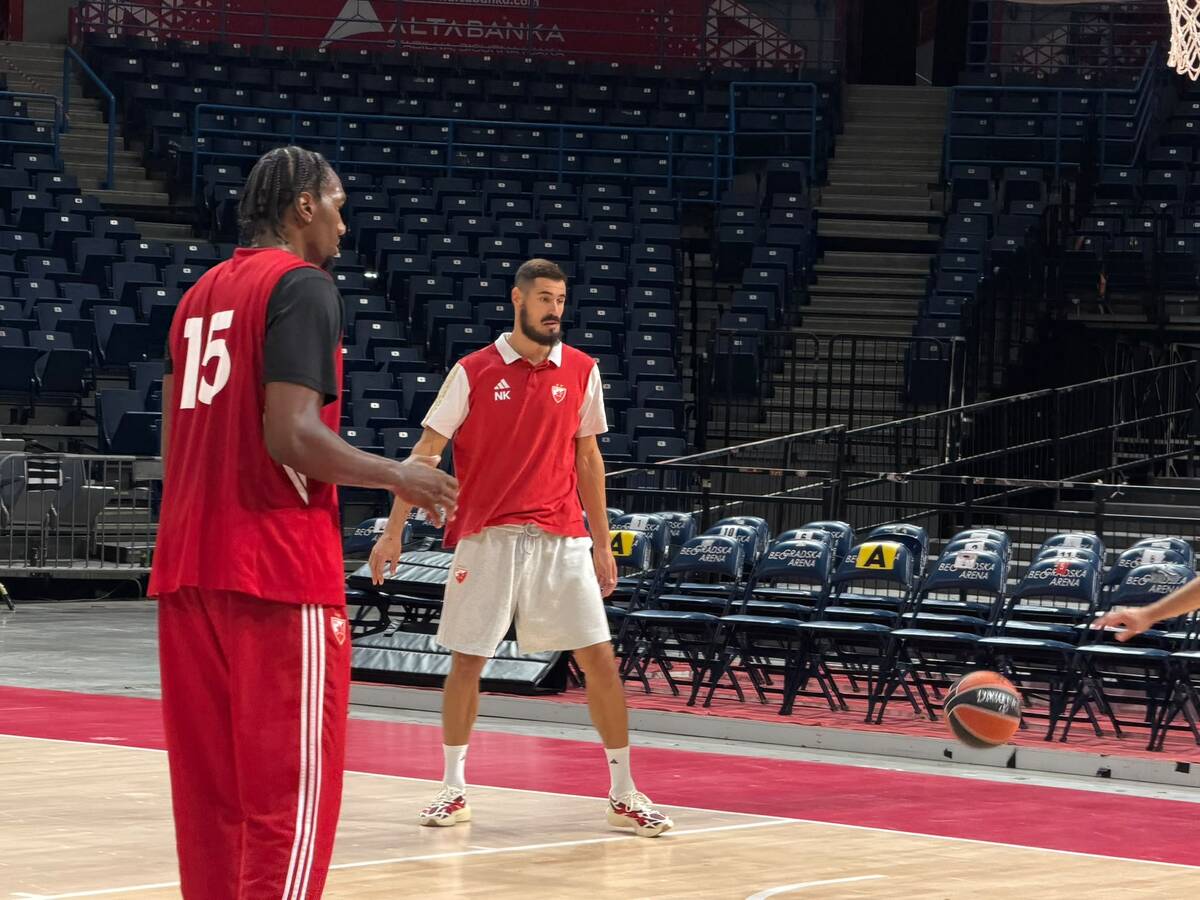 Trening Crvene zvezde pred Žalgiris
