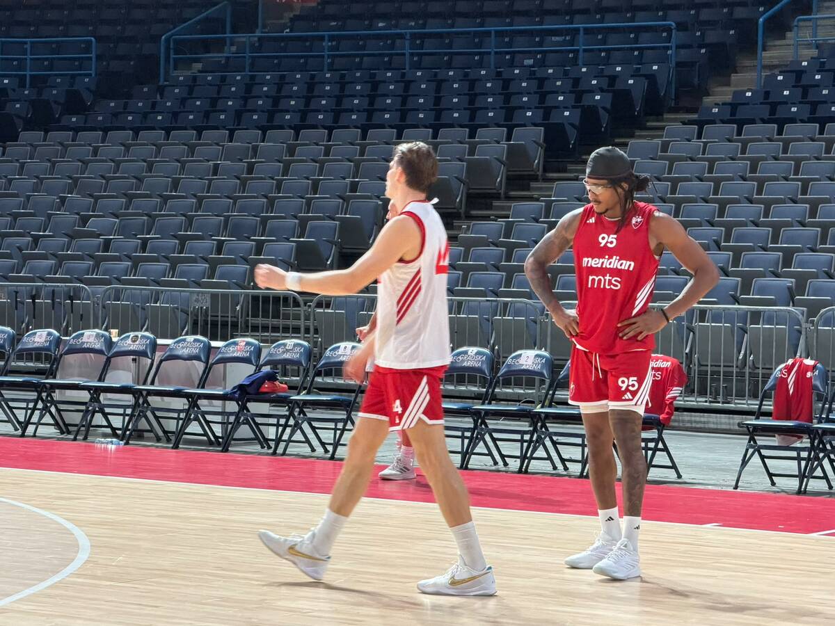 Trening Crvene zvezde pred Žalgiris