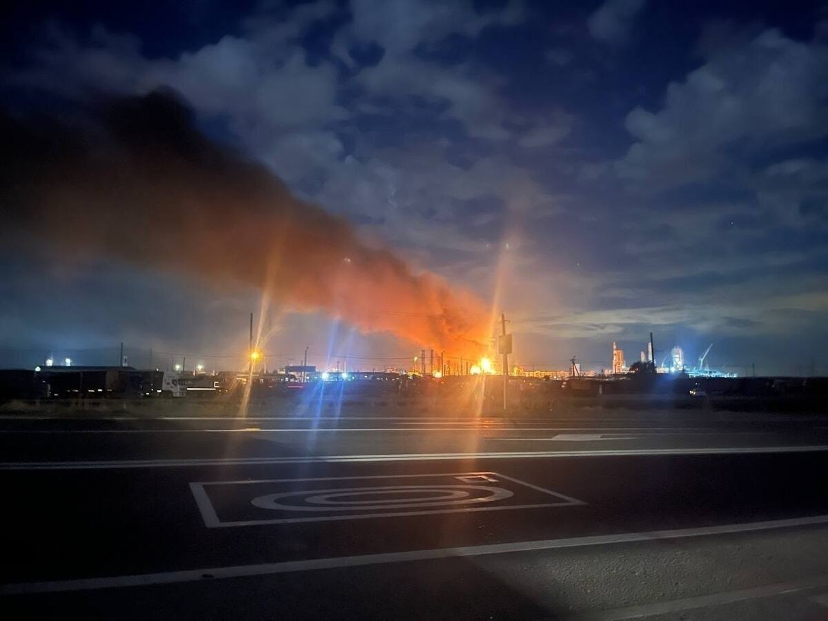 Rostovska oblast Rostov na Donu Krasnodarski kraj Ukrajina Rusija rat u Ukrajini rat Rusije i Ukrajine napad dronovima na Rusiju rafinerija nafte Iljski (2).jpeg