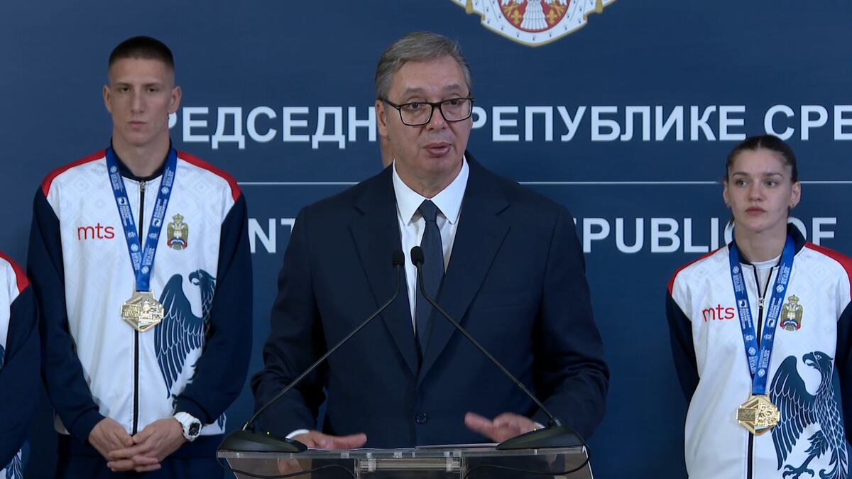 Aleksandar Vučić bokseri prijem bokserska reprezentacija Srbije