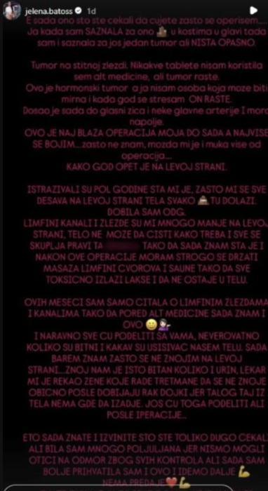 Jelena Batos prolazi kroz agoniju