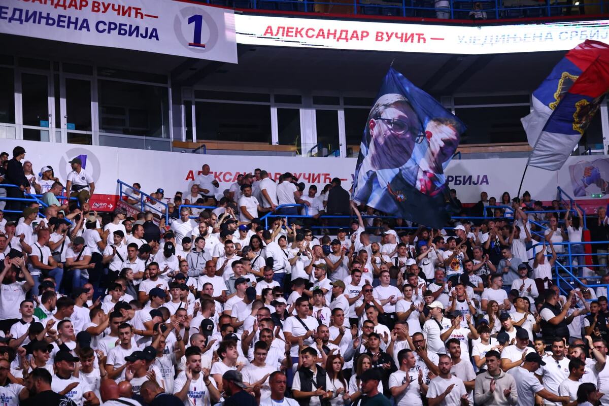 Ujedinjena Srbija Beogradska arena počelo okupljanje građana