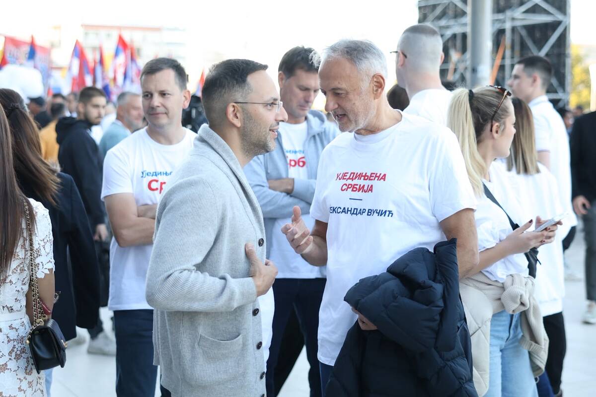 Ujedinjena Srbija Beogradska arena SNS skup