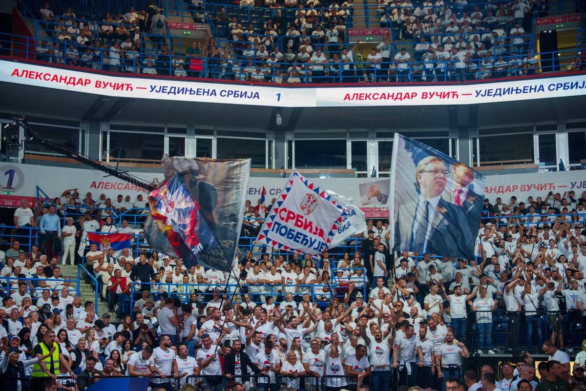 Ujedinjena Srbija Beogradska arena SNS skup