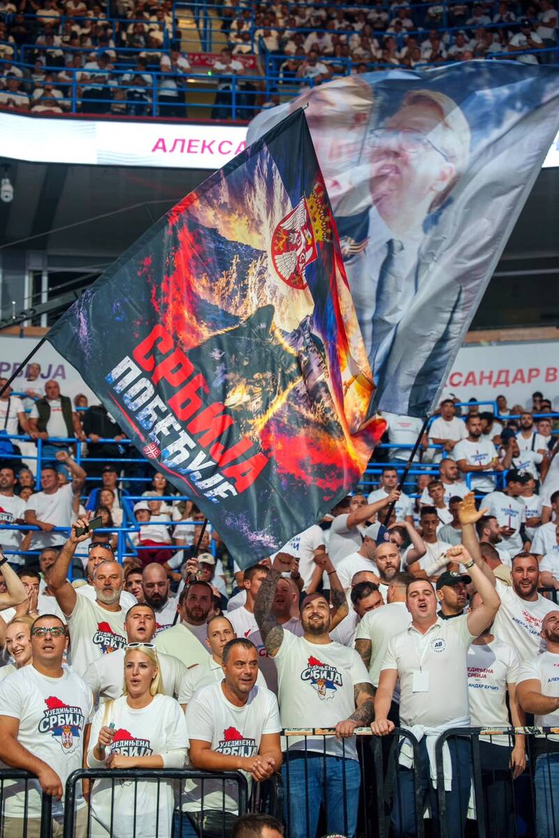 Ujedinjena Srbija Beogradska arena SNS skup
