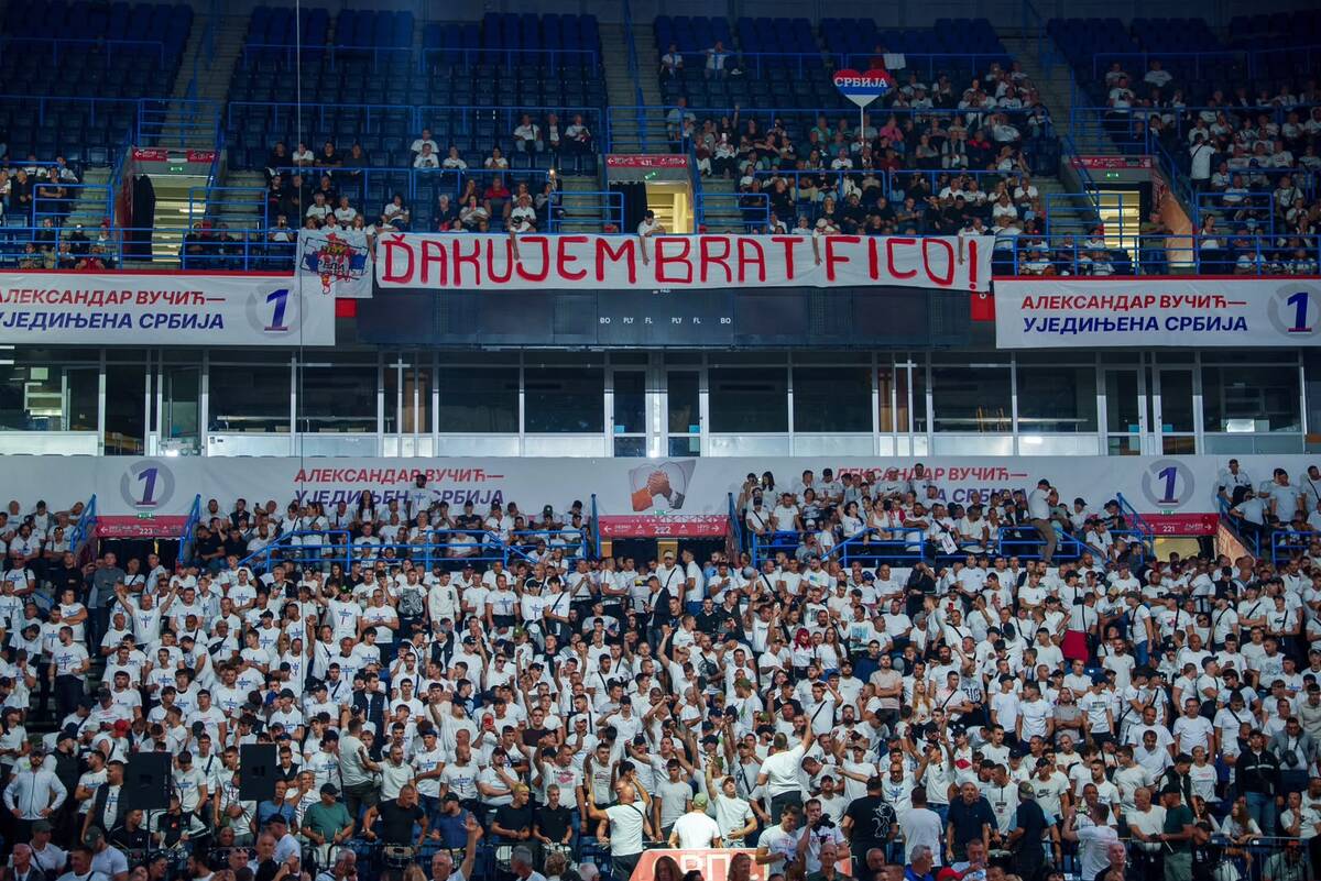Ujedinjena Srbija Beogradska arena SNS skup