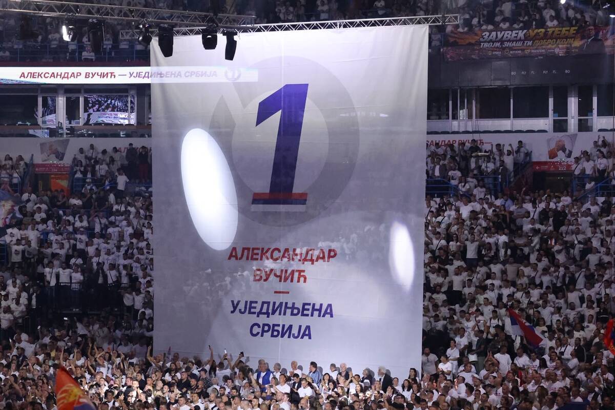 Aleksandar Vučić  Ujedinjena Srbija Beogradska arena SNS skup