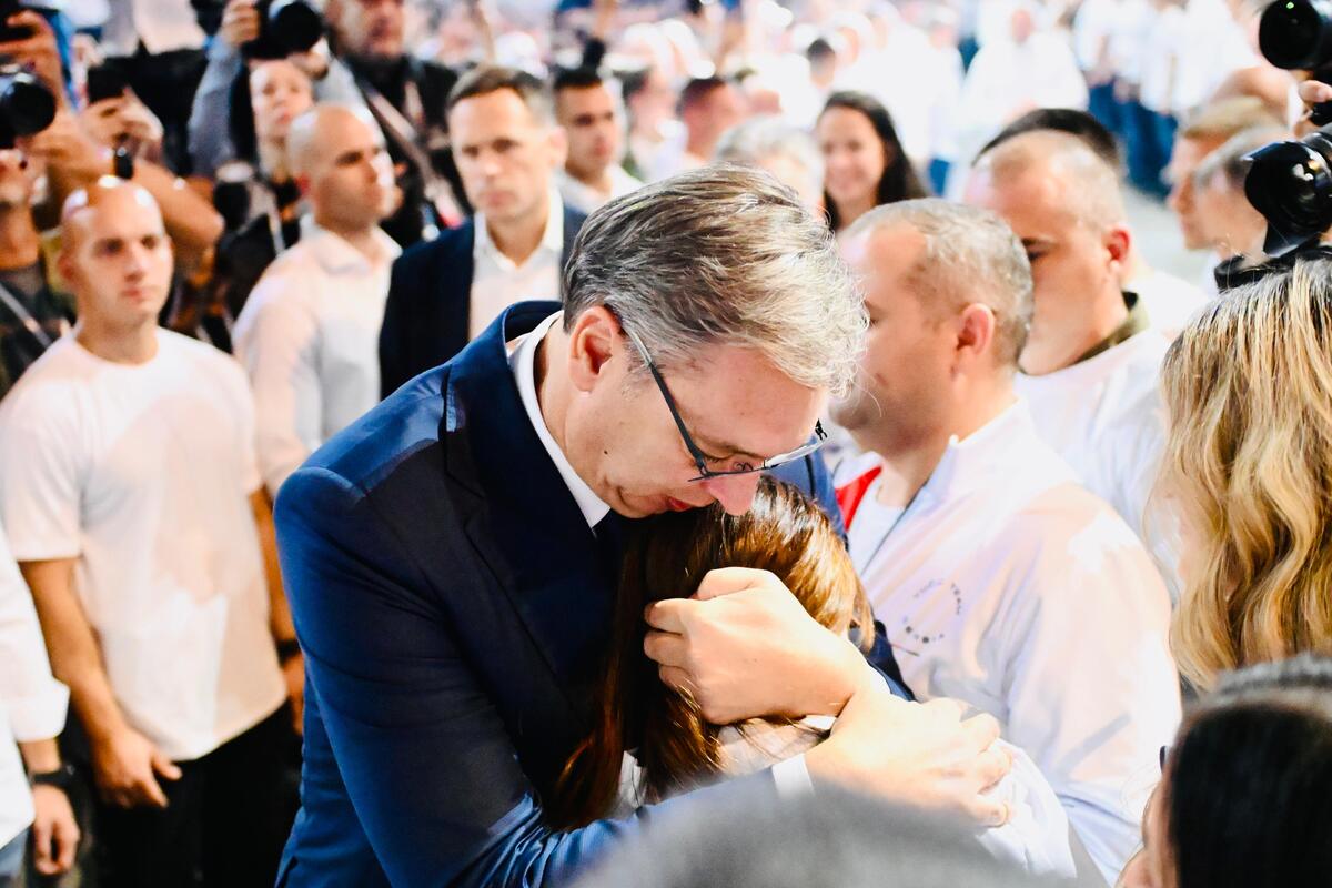 Aleksandar Vučić  Ujedinjena Srbija Beogradska arena SNS skup