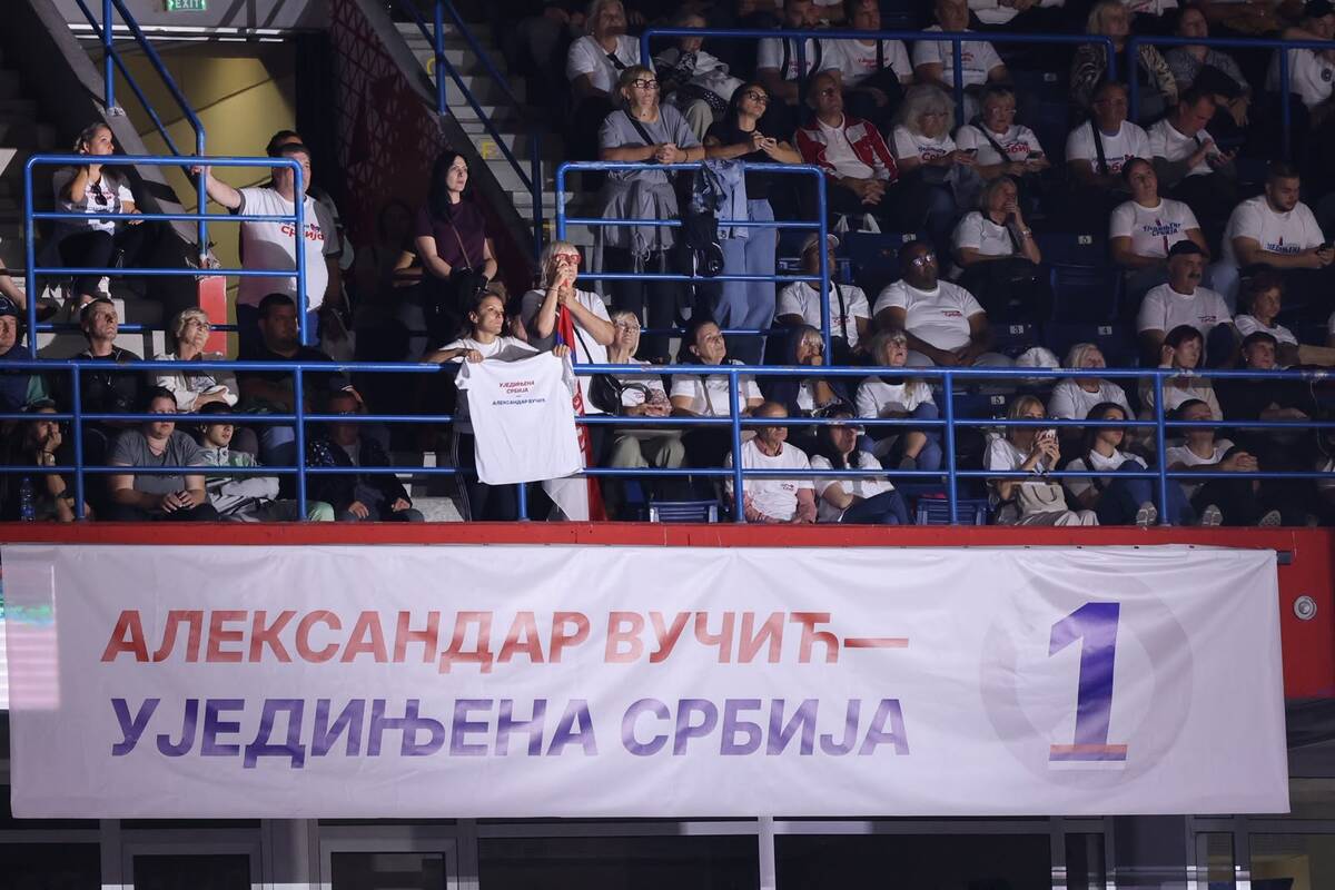 Aleksandar Vučić  Ujedinjena Srbija Beogradska arena SNS skup