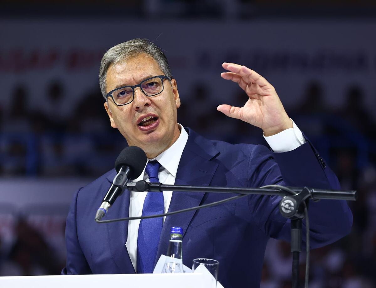 Aleksandar Vučić  Ujedinjena Srbija Beogradska arena SNS skup