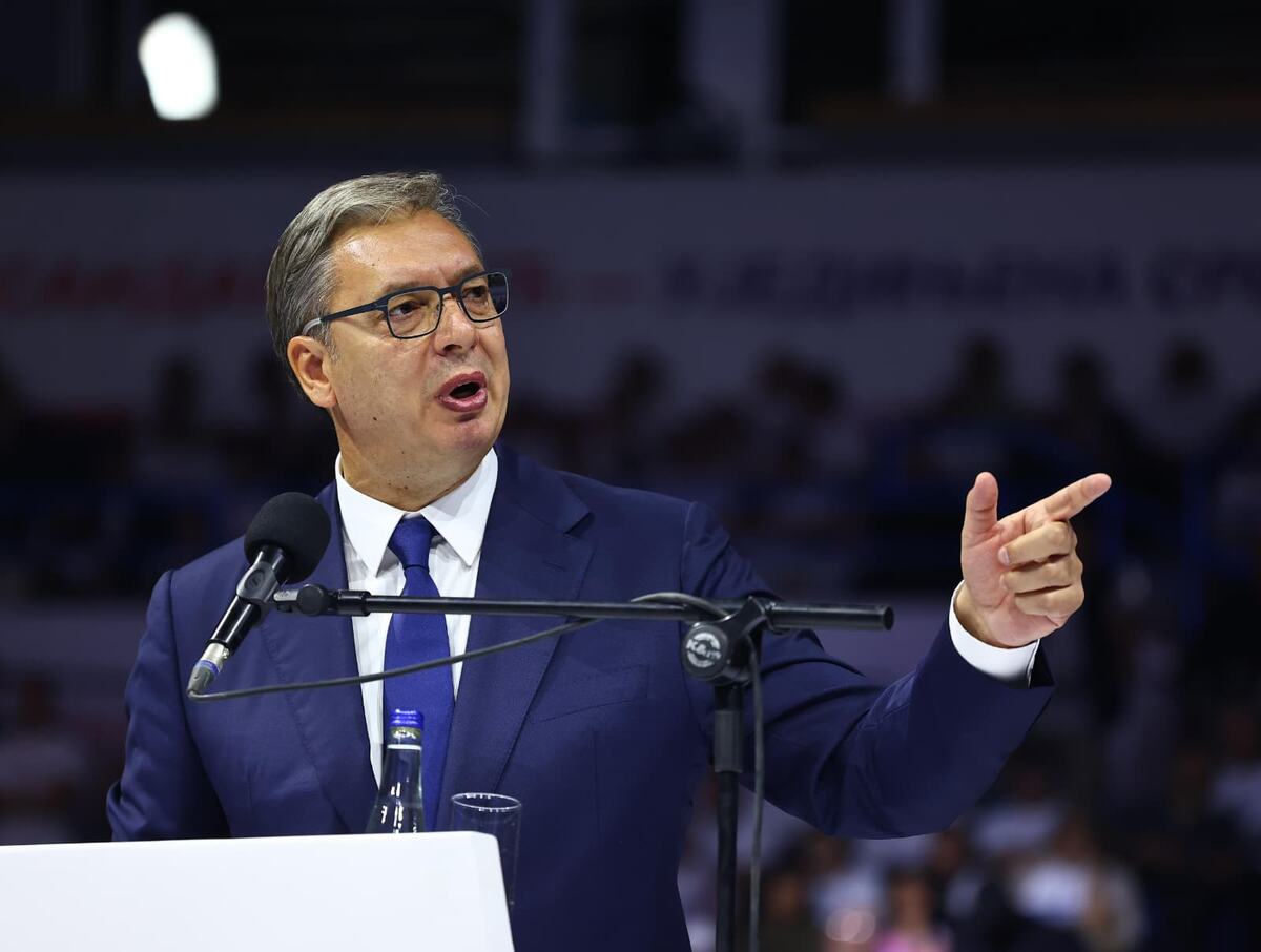 Aleksandar Vučić  Ujedinjena Srbija Beogradska arena SNS skup