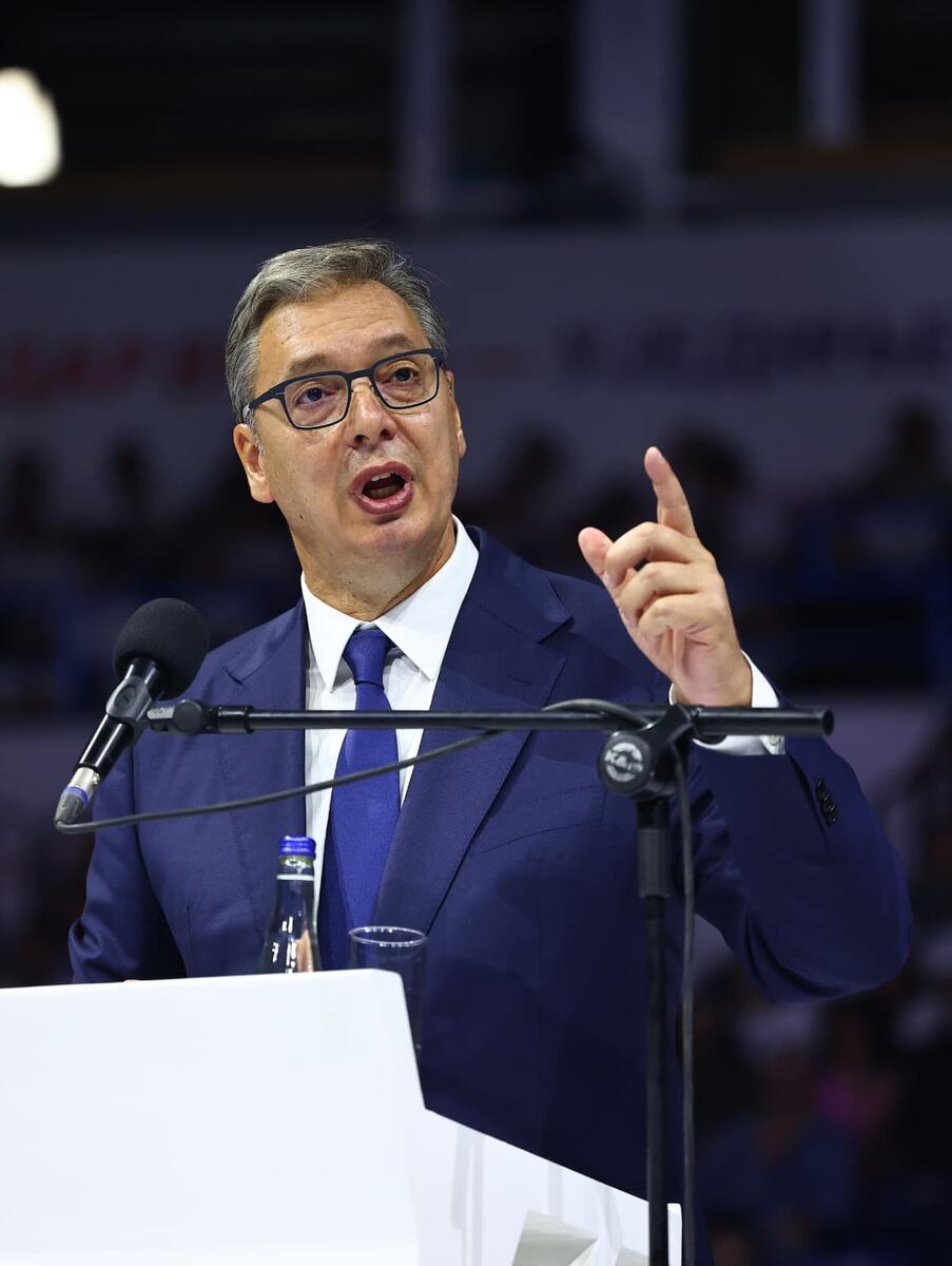 Aleksandar Vučić  Ujedinjena Srbija Beogradska arena SNS skup