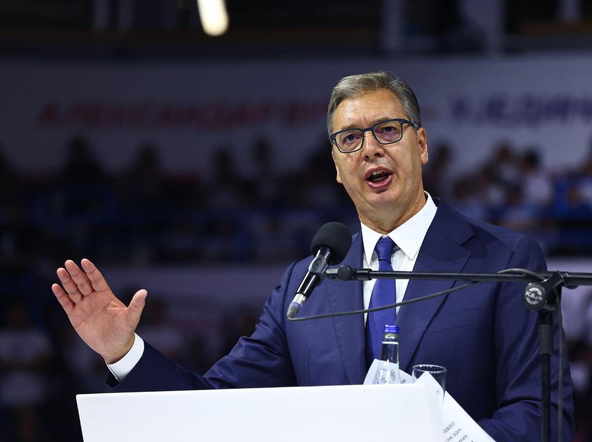 Aleksandar Vučić  Ujedinjena Srbija Beogradska arena SNS skup