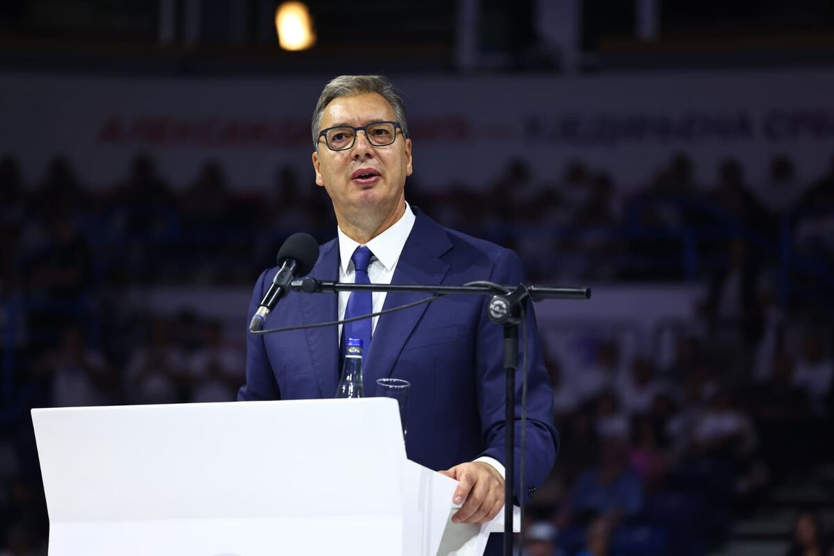 Aleksandar Vučić  Ujedinjena Srbija Beogradska arena SNS skup