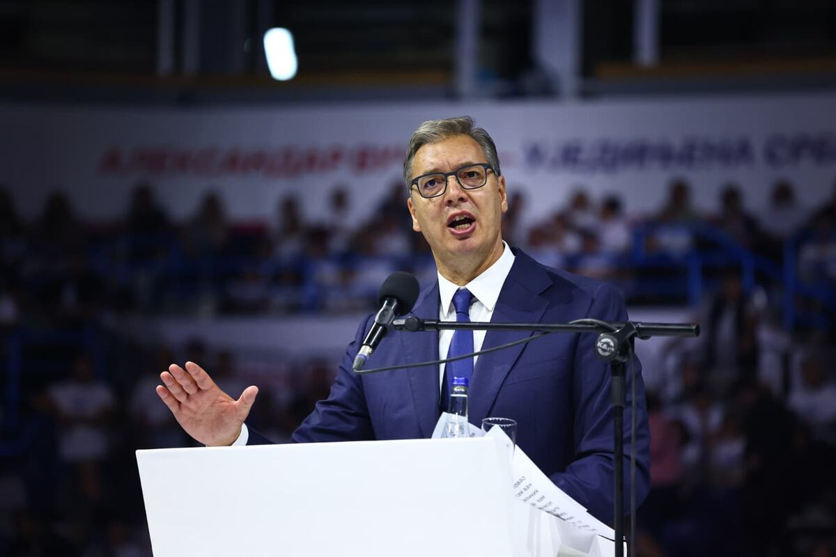 Aleksandar Vučić  Ujedinjena Srbija Beogradska arena SNS skup