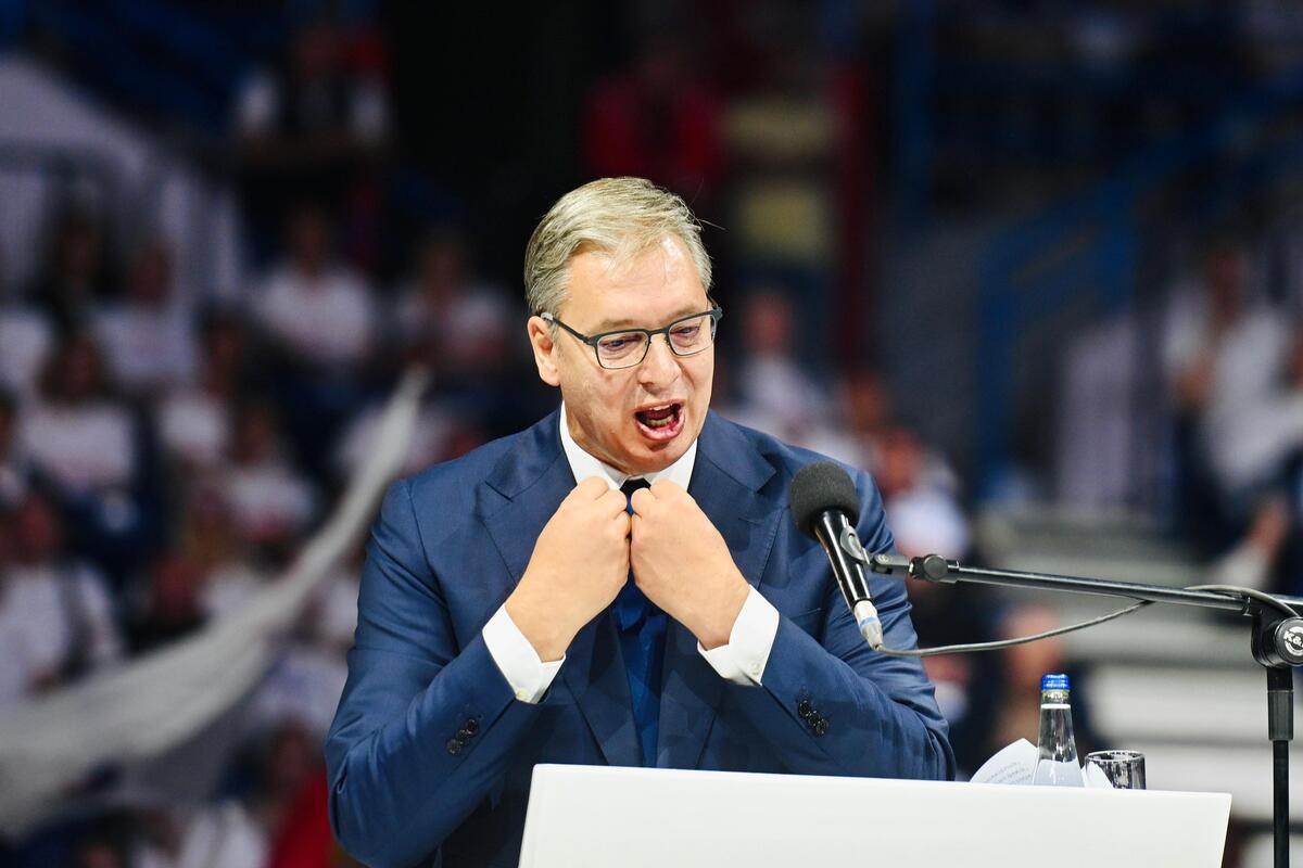 Aleksandar Vučić  Ujedinjena Srbija Beogradska arena SNS skup