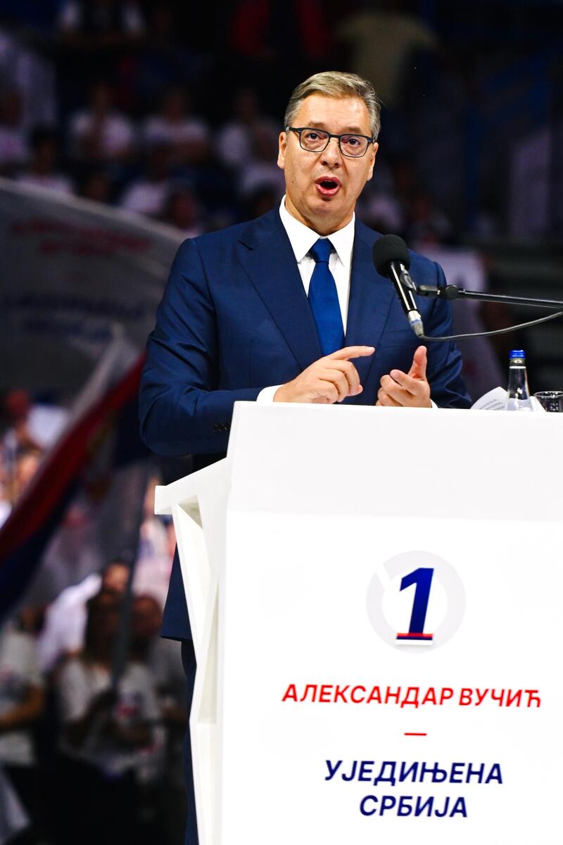 Aleksandar Vučić  Ujedinjena Srbija Beogradska arena SNS skup