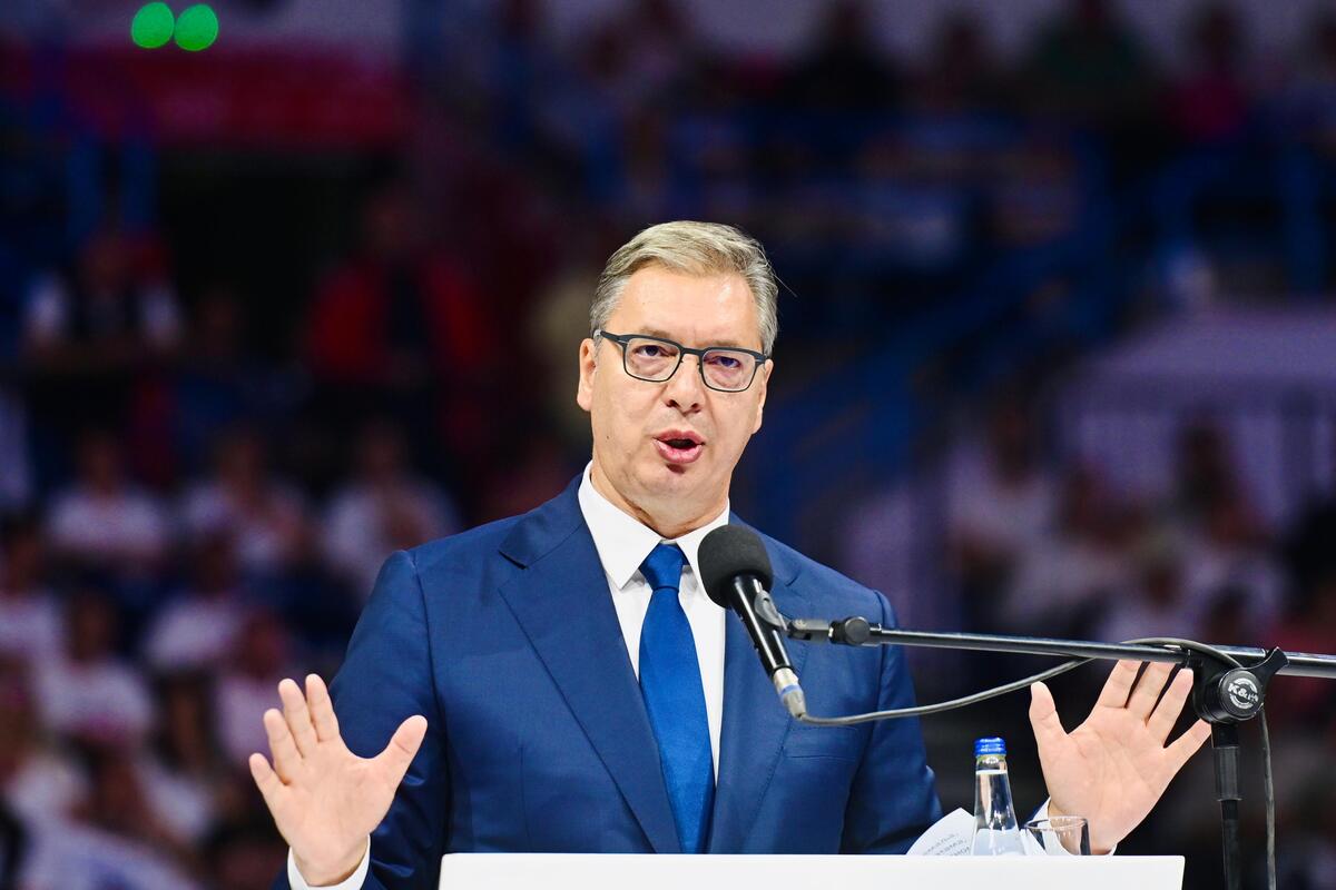 Aleksandar Vučić  Ujedinjena Srbija Beogradska arena SNS skup