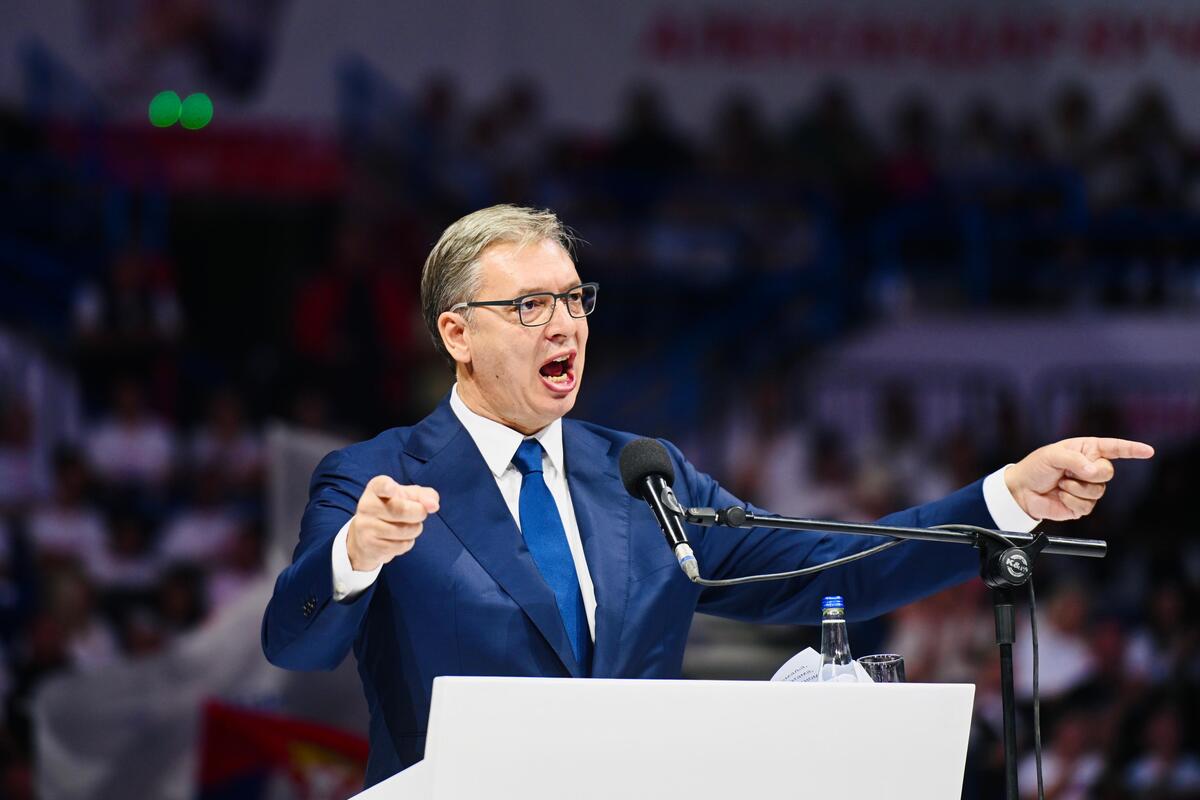 Aleksandar Vučić  Ujedinjena Srbija Beogradska arena SNS skup