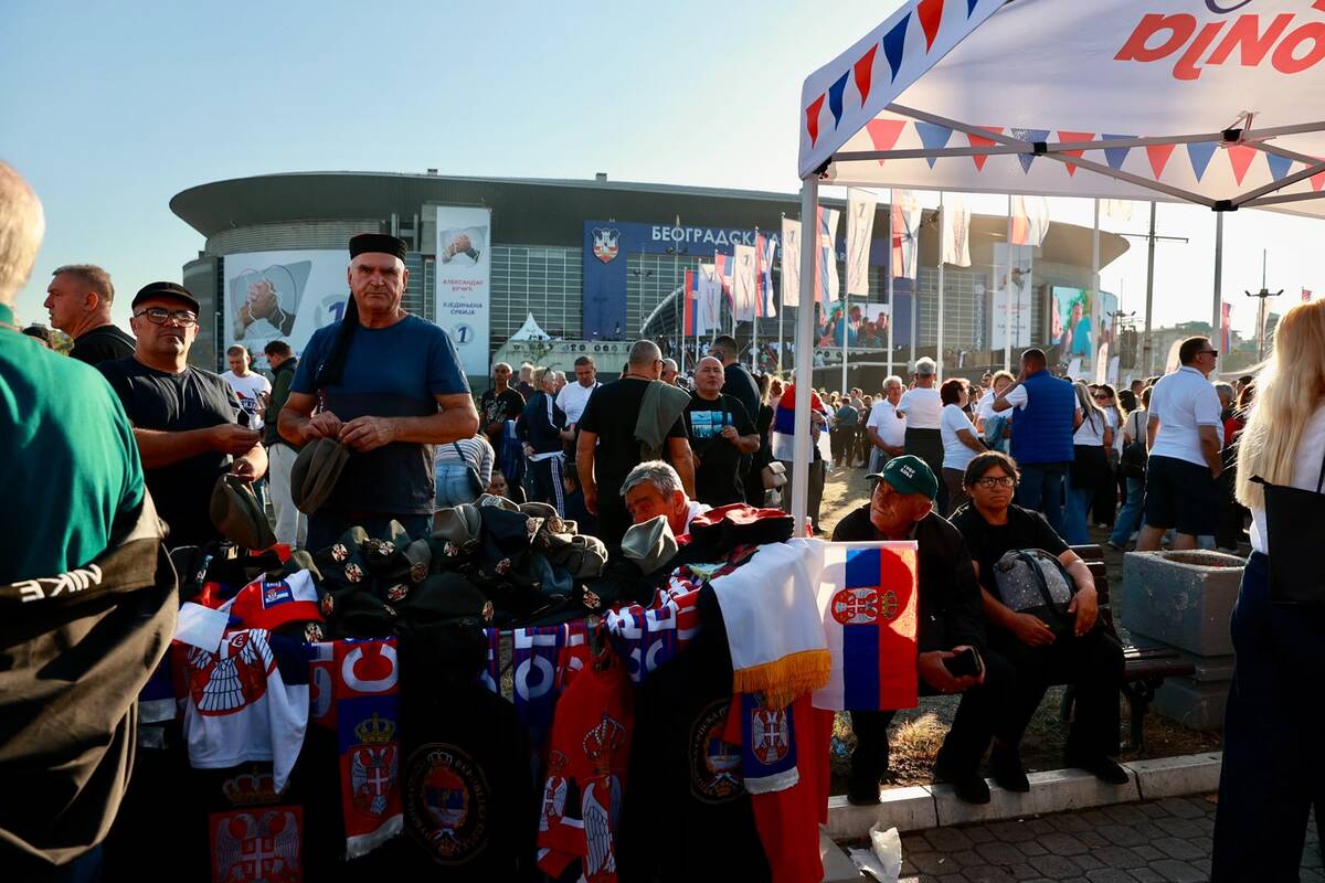 Aleksandar Vučić  Ujedinjena Srbija Beogradska arena SNS skup
