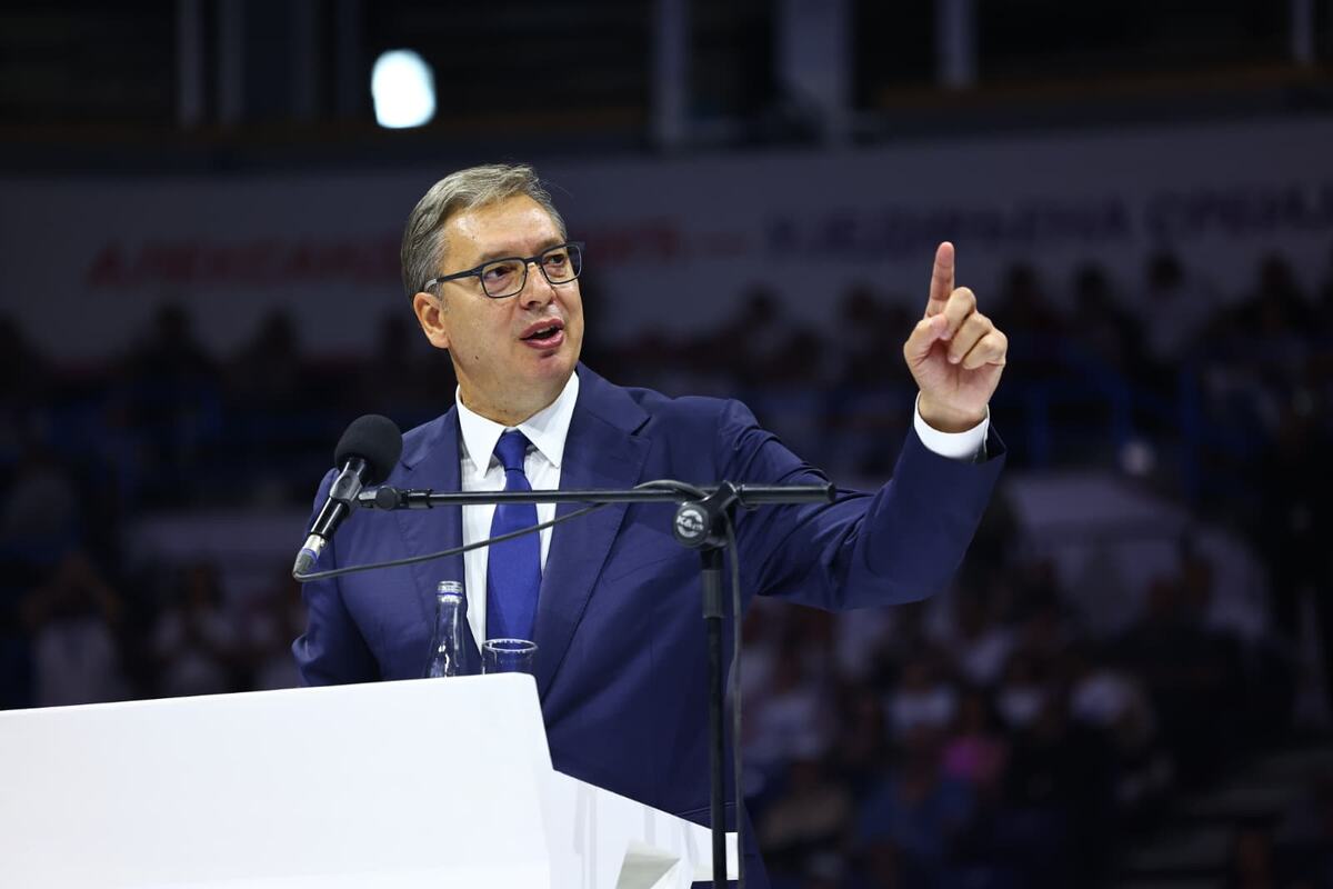Aleksandar Vučić  Ujedinjena Srbija Beogradska arena SNS skup