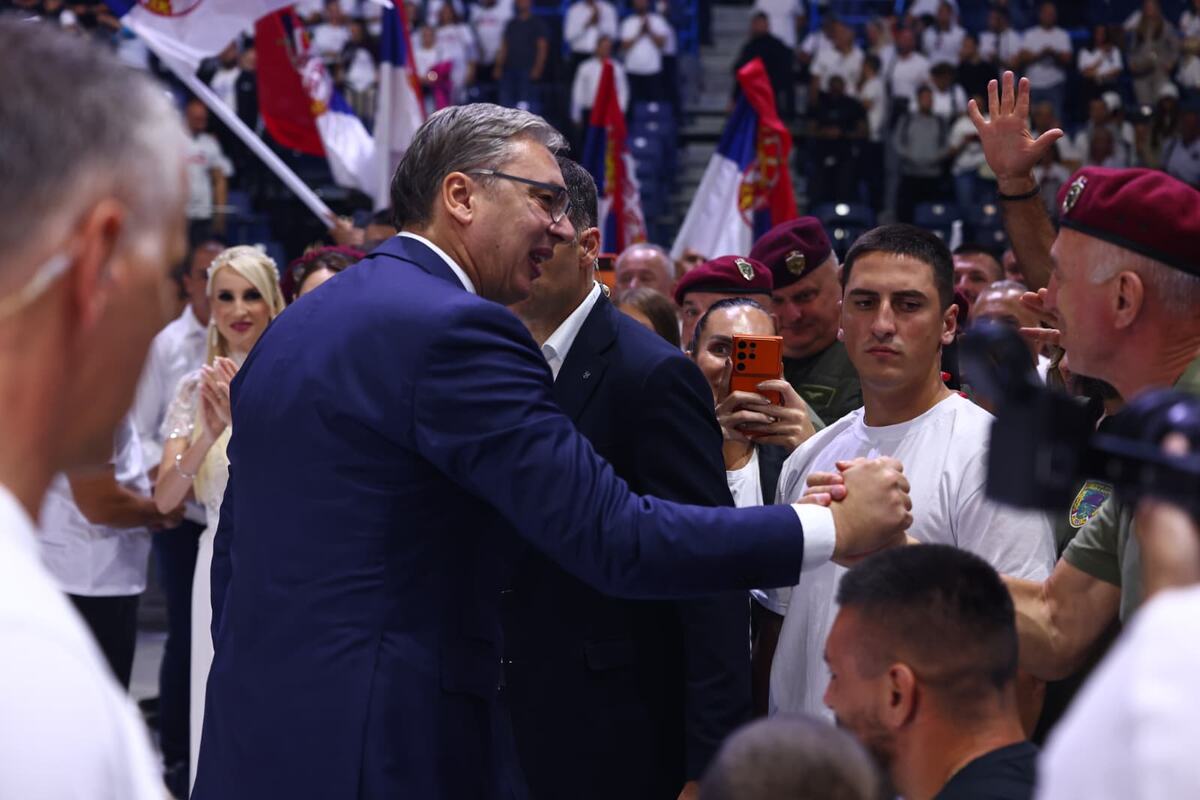 Aleksandar Vučić  Ujedinjena Srbija Beogradska arena SNS skup