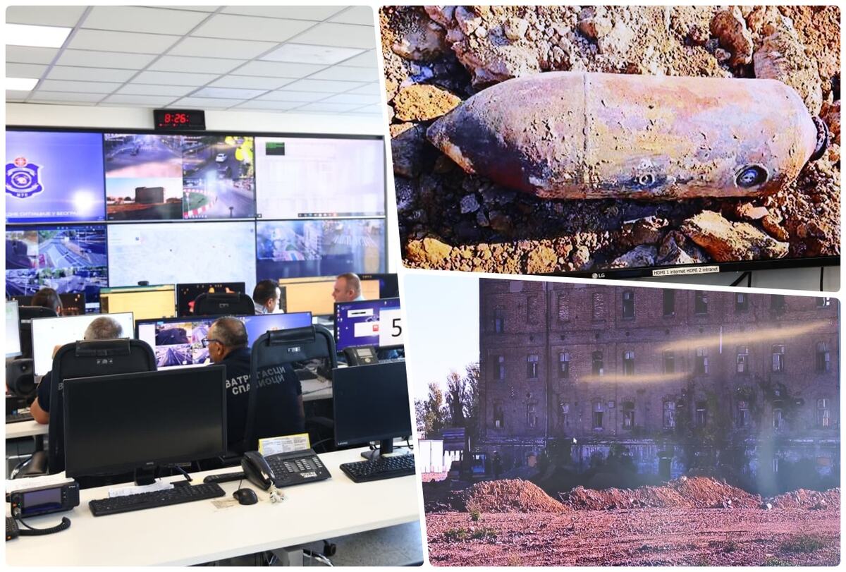 Sektor za vanredne situacije Beograd, uništavanje avio bombe