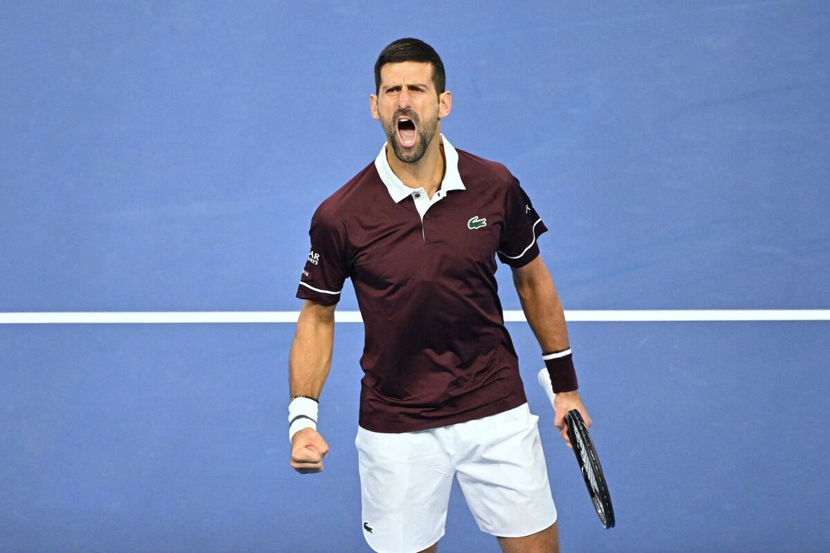 Detalj sa meča Novak Đoković - Aleksander Zverev