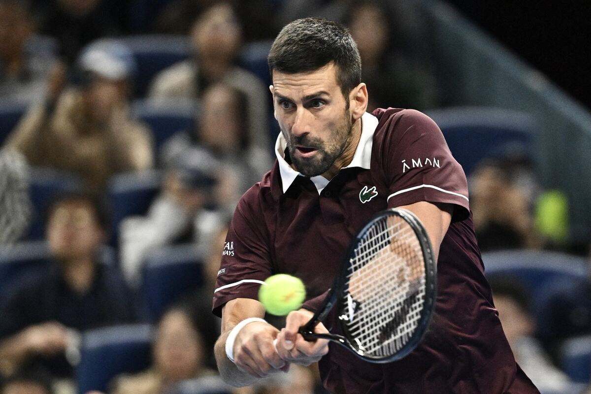 Detalj sa meča Novak Đoković - Aleksander Zverev