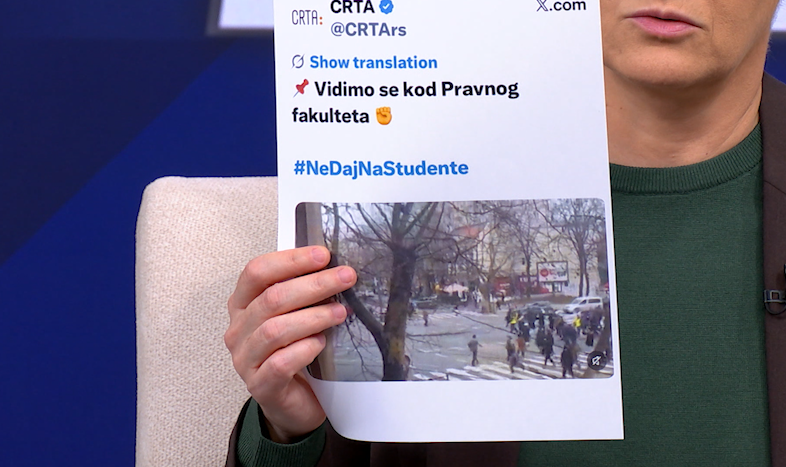 Ana Brnabić raskrinkava pristrasnost CRTA