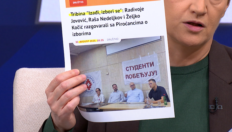 Ana Brnabić o pristrasnosti CRTA
