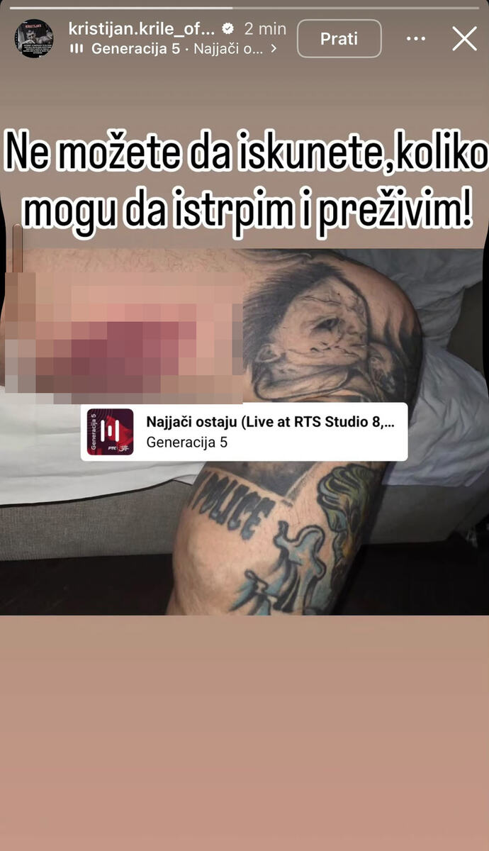 PRVO OGLAŠAVANJE KRISTIJANA GOLUBOVIĆA NAKON STRAVIČNIH OPTUŽBI ZA PREBIJANJE ŽENE: Postavio jezivu fotografiju, pa poručio: "Ne možete da iskunete..."